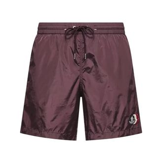 Moncler Archive Logo Swimshorts - male - Moncler - Beachwear - Purple - L - Swimwear