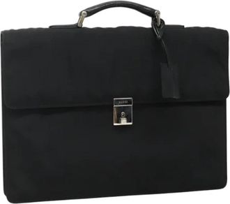 Gucci Pre-owned Nylon handbags - Dames - Vintage Handtas - Zwart - ONE Size - Nylon - Vintage