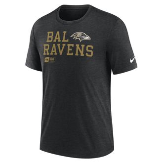 Nike Baltimore Ravens Overlap Lockup Nike Mens NFL T-Shirt in Black | NJFD00H8G-U66