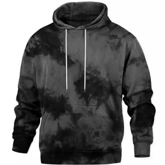 Generic Mens Tie-Dye Hoodies, Casual Pullover Sweatshirt with Unique Color Pattern, Stylish Lightweight Hooded Top for Men, Comfortable Trendy Hoodie for Ever