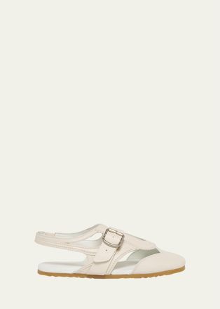 Dries Van Noten Cutout Leather Flats
