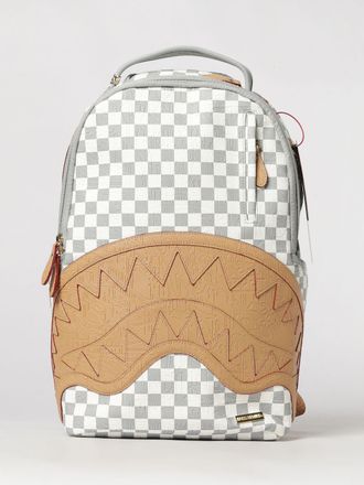 Sprayground Zaino a scacchi con logo Shark crew e tasca per laptop