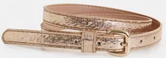 Essentiel Ilida Shiny Thin Belt In Gold