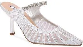 Lady Couture Love Mary Jane Mule in Silver at Nordstrom Rack, Size 13