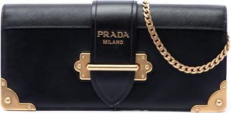 Prada Pre-owned Prada City Calf and Saffiano Cahier Chain Clutch Ladies KYCMIN2RHV3S2ZEX