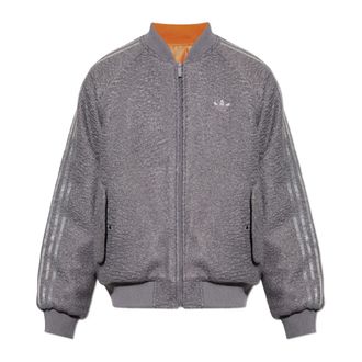 adidas Superstar Reversible Bomber Jacket - Heren - Bomber jackets - Grijs - S - Polyester - Jassen