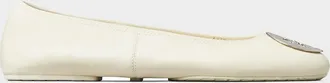 Tory Burch Reva Travel Leather Ballet Flats
