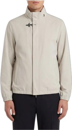 Fay Korte Travel Bomberjack - Heren - Zomerjassen - Beige - 3XL - Polyester - Jassen