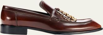 Loewe Edge Leather Loafers