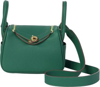 Tiffany & Fred Grained Mini Leather Satchel
