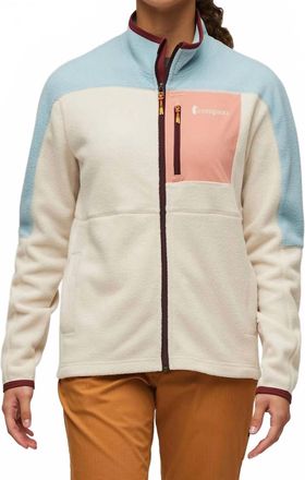 Cotopaxi Abrazo Fleece Full-Zip Jacket In Sea Spray/cream