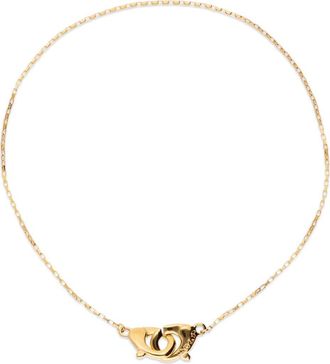 UNOde50 18K Gold-Plated Necklace with interlocking Carabiner Detail at Nordstrom