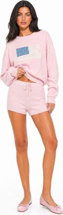 Forever 21 Graphic Knit Sweater And Shorts Set