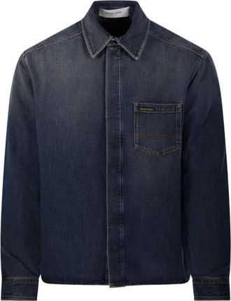 Golden Goose Overhemden, Heren, Blauw, S, Denim, Journey Denim Shirt