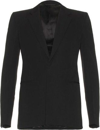 Givenchy MenS Black Fitted Tailored Jacket, Size 38