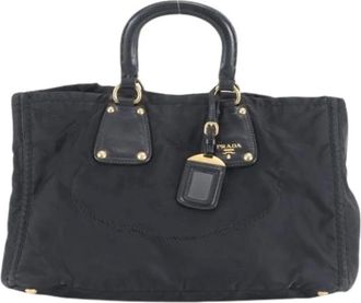 Prada Pre-owned Handbags, female, Black, Size: ONE SIZE Pre-owned Vintage Tote Bag