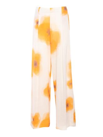 Ballantyne Linen And Viscose Blend Trousers