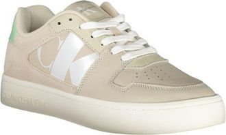 Calvin Klein Lace-Up Colorblock Sneaker - Beige