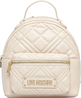 Love Moschino quilted backpack - women - Artificial Leather - OS - Neutrals