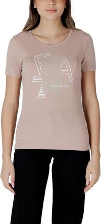 Emporio Armani EA7 Emporio Armani Roze Katoenen T-Shirt