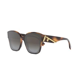 Fendi Sunglasses, unisex, Brown, Size: 63 MM Sunglasses