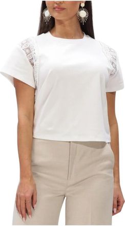 Aaiko Tops, Dames, Wit, XL, Katoen, Ceyda CO 177 Blouse
