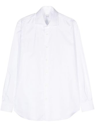 Mazzarelli Katoenen overhemd - Wit