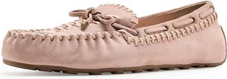 Free People Misty Suede Moccasins Womens Slip on Shoes Pearl Blush Suede : EU 38.5 (US Womens 8.5) M