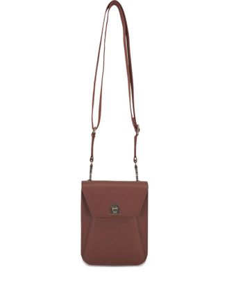 Akris mini Anouk leather crossbody bag - Brown