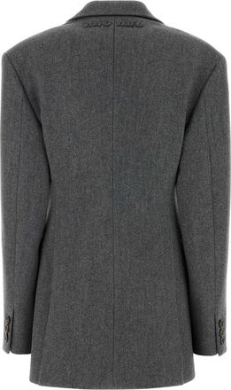 Miu Miu Wool Blazer - Gray