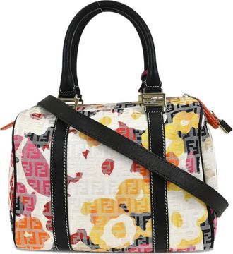 Fendi 2012 Zucchino Floral Forever tote bag - White