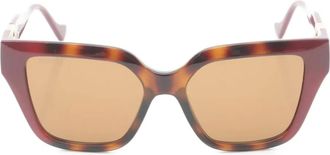 Gucci Occhiali da sole squadrati anni 2020 - Rosso