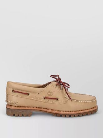Timberland loafers rubber sole stitch detailing design