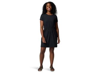 Columbia Chill Rivertm Short Sleeve Dress Womens Dress Black : 2XL, Elastane/Polyester