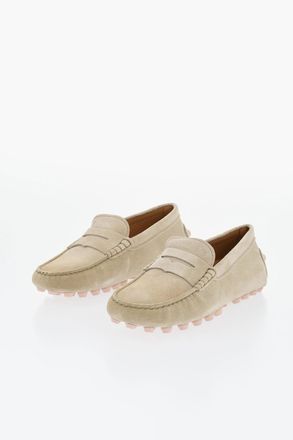 Tod's Mocassini Penny in Suede con Gommini Tods