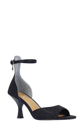 J. Rene&eacute; Lantana Ankle Strap Sandal in Black at Nordstrom, Size 10 D
