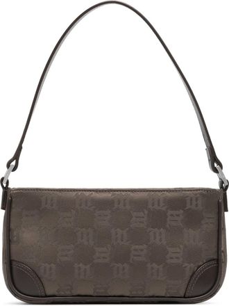 Misbhv patterned-jacquard shoulder bag - women - Polyester - One Size - Brown