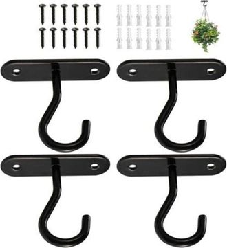 OEM 4 Ganchos Para Plantas, Ganchos De Pared De 7 Cm Para L&aacute;mparas, Macetas, Faroles, Comederos Para P&aacute;jaros, Campanillas De Viento, Decoraci&oacute;n Interior Y