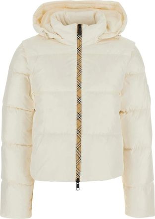 Burberry Langdale Down Jacket - Jackets - Mujer - Blanco - XS
