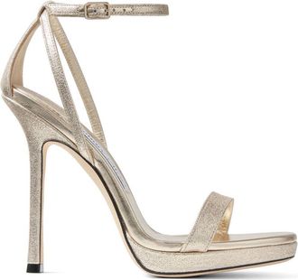 Jimmy Choo London Moza lederen haksandalen