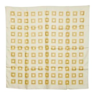Bulgari Pre-owned Scarves, female, Beige, Size: ONE SIZE Pre-owned Vintage Scarf