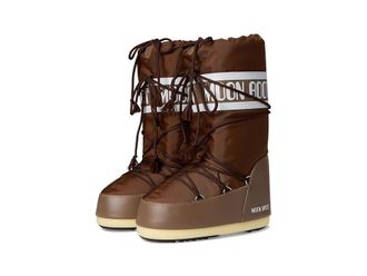 Moon Boot Icon Nylon Womens Cold Weather Boots Brown : 42/44 (US Womens 10-11.5) B - Medium, Synthetic