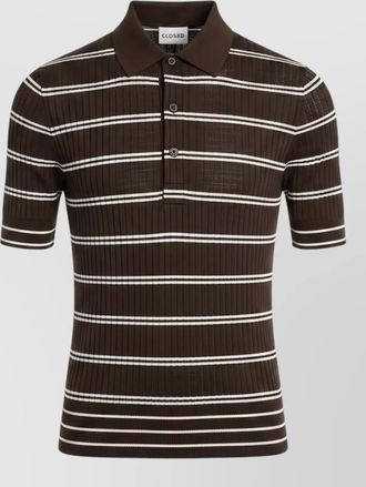Closed Short-sleeved wool polo shirt