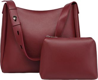 Generic Women Handbags Large Tote Shoulder Bag Crossbody Bag for Women Slouchy PU Leather Ladies Top Handle Satchel Hobo 2PCS with Purse Set Birthday Gifts fo