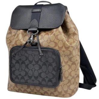 Coach Pre-owned Backpacks, unisex, Brown, Size: ONE SIZE Pre-owned Signature Backpack