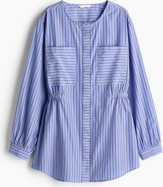H&M Taillierte Bluse - Blue