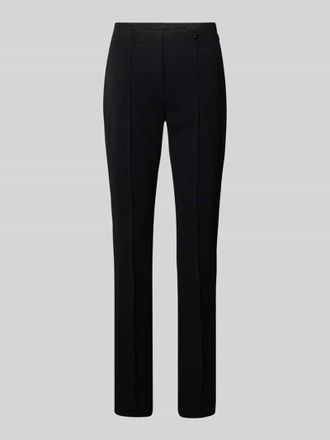 Marc Cain Stoffhose mit Label-Detail in Black, Gr&ouml;&szlig;e 40