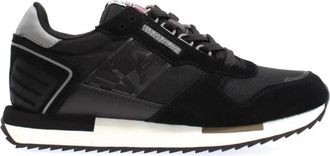 Napapijri Zwarte Leren Sneakers Comfortabel Stijlvol - Heren - Sneakers - Zwart - 45 EU - Schoenen