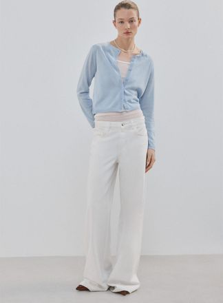 Mango Cardigan dritto maglia sottile vino - Donna - XXS - MANGO