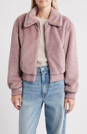 Thread & Supply Faux Fur Jacket in Woodrose at Nordstrom Rack, Size X-Large